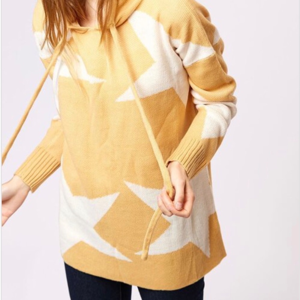 SALE🫶 Oversized Knit sweater Slouchy hoodie - Picture 6 of 7